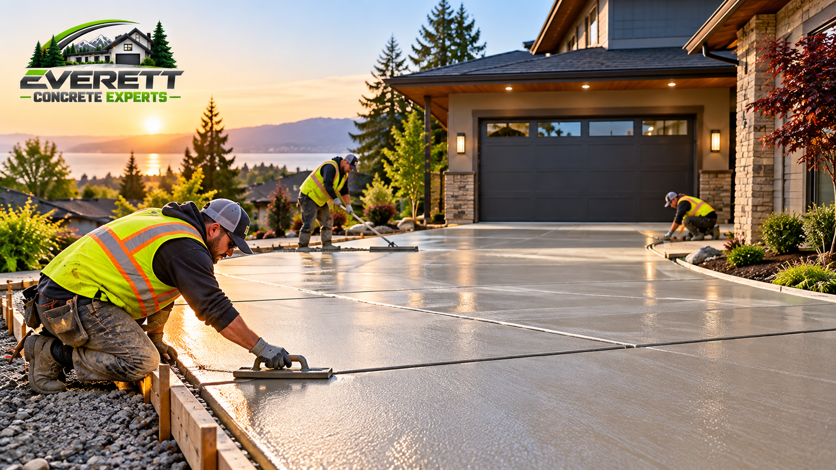 Concrete driveways
