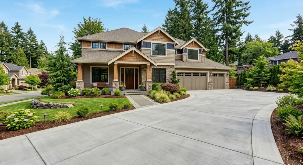 concrete driveway Sammamish WA